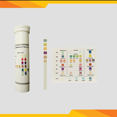 Pantalla semi cuantitativa conveniente de la comparación del color de las tiras de prueba de la adulteración de la orina