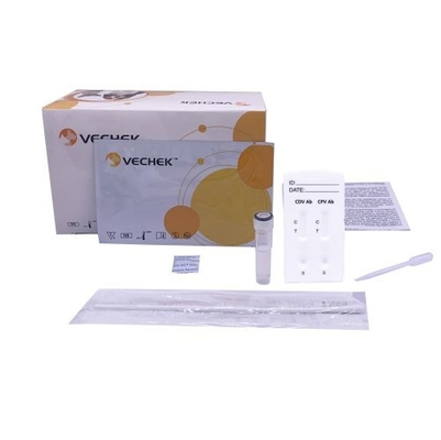 CDV CPV Ab combinó el casete rápido de la prueba del anticuerpo para la detección semi cuantitativa