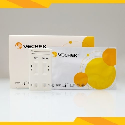 Secreciones rápidas combinadas del casete de la prueba del antígeno de FHV+ FCV 5 minutos