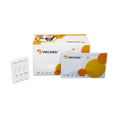 Ocular rápido combinado del casete de la prueba del antígeno de CDV+CAV-II+CIV y secreciones nasales