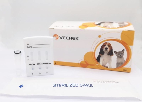 Diagnóstico rápido del antígeno de Lamblia del Giardia de los equipos CPV CCV de la prueba del perro del OEM