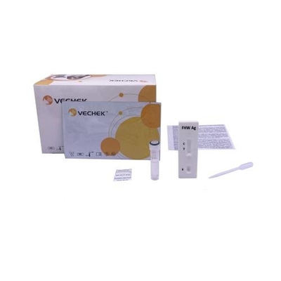 Prueba felina Kit With del anticuerpo de FHW Heartworm casete de 10 T